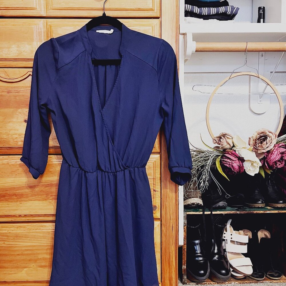 Lush Dress in Navy Blue